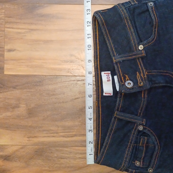 BDG Jeans Size 25 98% Cotton 2% Spandex Made U.S.A. Dark Blue Flare Jean - Picture 8 of 12